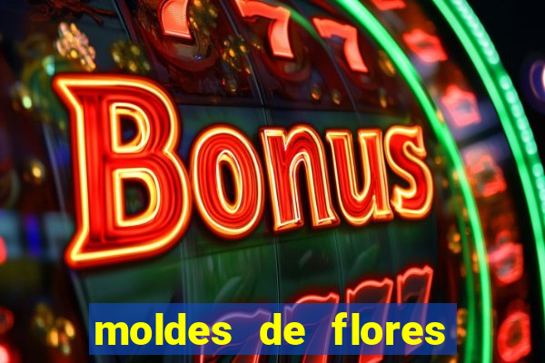 moldes de flores gigantes para imprimir